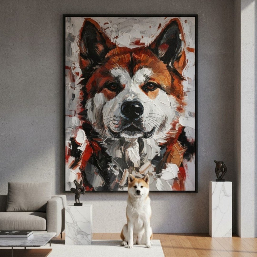 絵画 My pet cool art Custom Pet Portrait - Abstract Style - My Pet Canvas