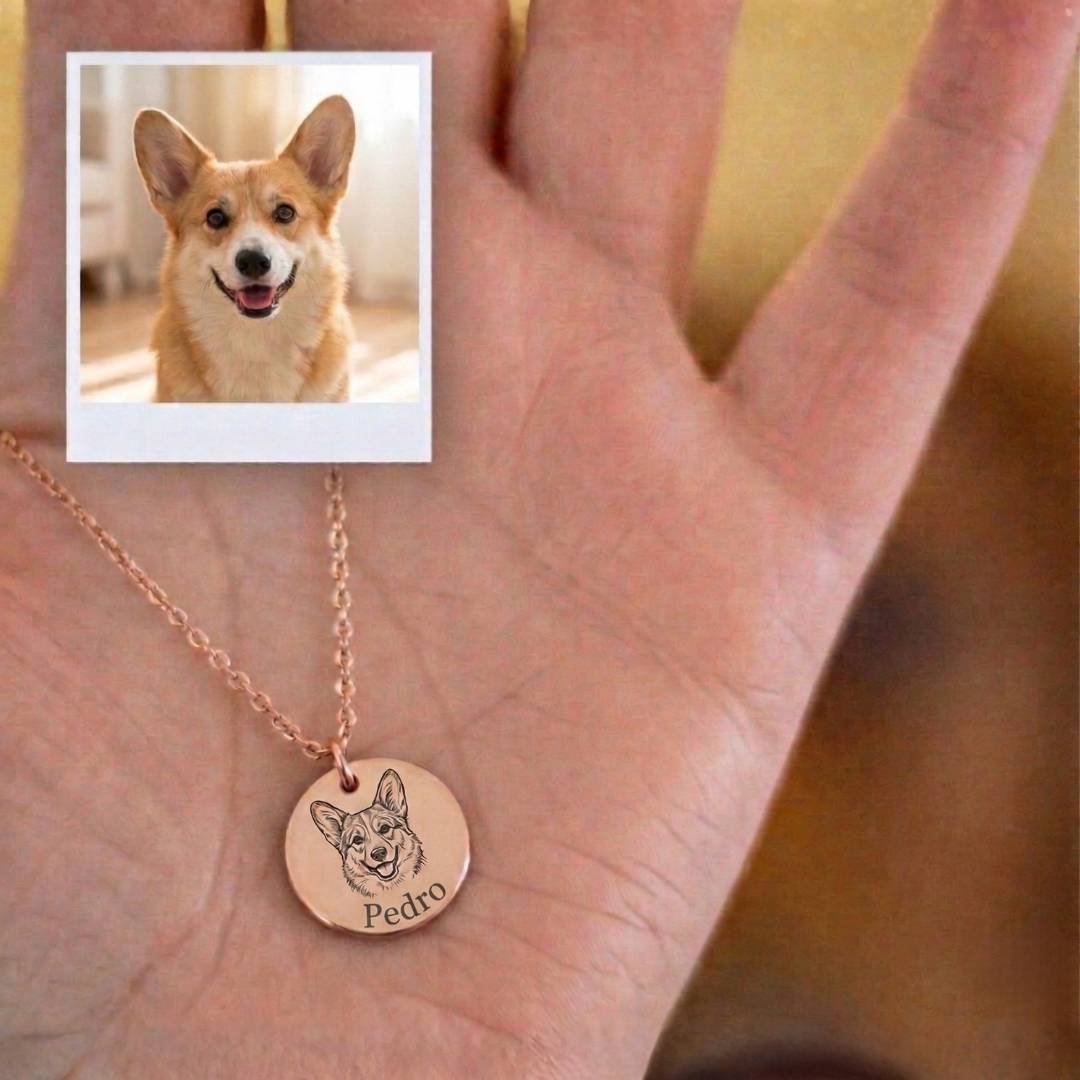 Custom Pet Face Necklace - My Pet Canvas