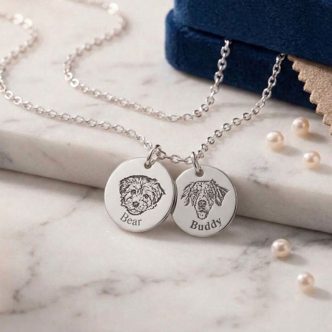 Custom Pet Face Necklace - My Pet Canvas