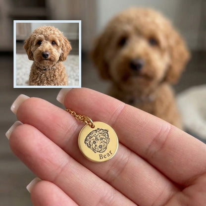Custom Pet Face Necklace - My Pet Canvas