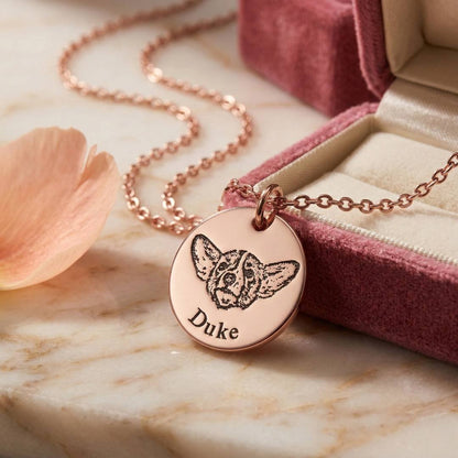 Custom Pet Face Necklace - My Pet Canvas