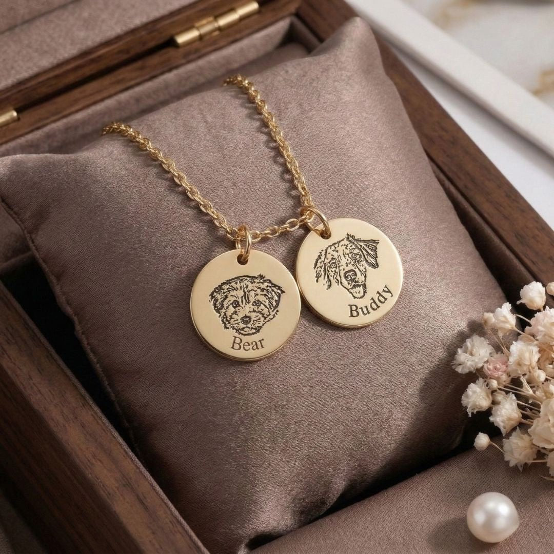Custom Pet Face Necklace - My Pet Canvas