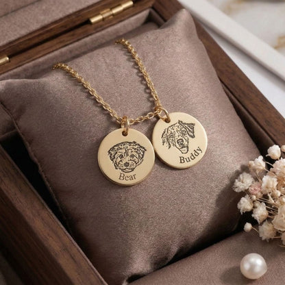 Custom Pet Face Necklace - My Pet Canvas