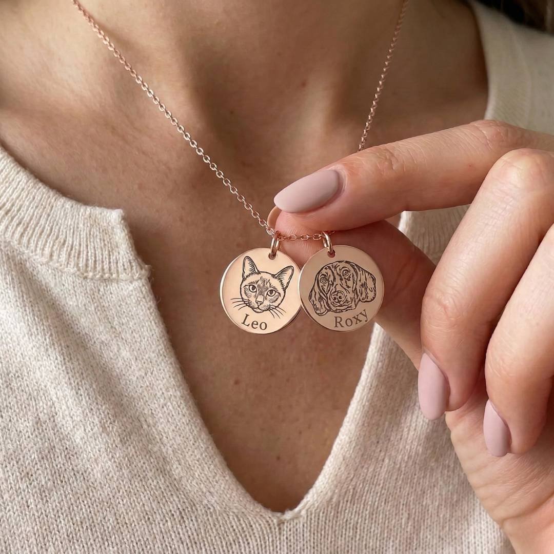 Custom Pet Face Necklace - My Pet Canvas