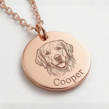 Custom Pet Face Necklace - My Pet Canvas