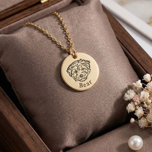Custom Pet Face Necklace - My Pet Canvas