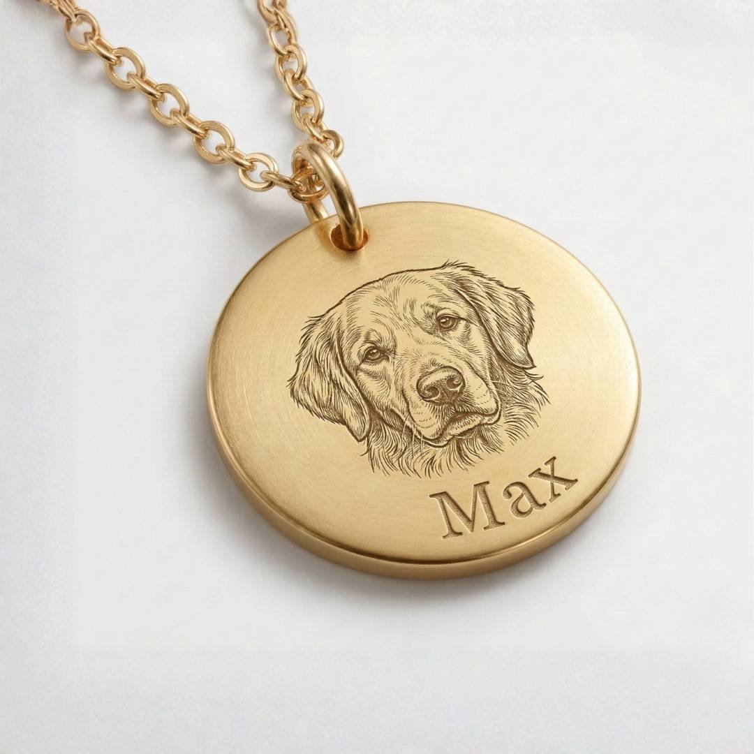 Custom Pet Face Necklace - My Pet Canvas