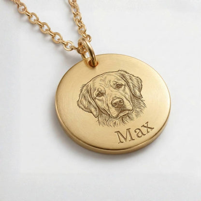 Custom Pet Face Necklace - My Pet Canvas