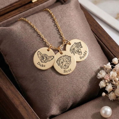 Custom Pet Face Necklace - My Pet Canvas