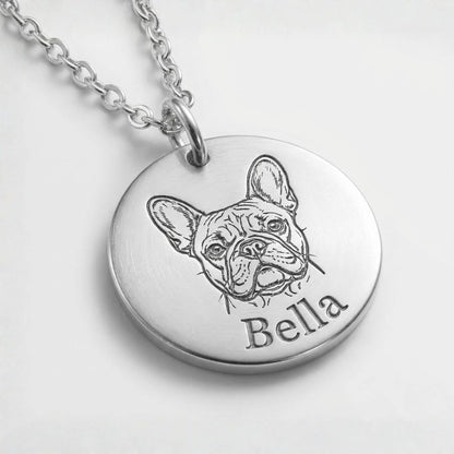 Custom Pet Face Necklace - My Pet Canvas