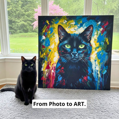 Custom Pet Portrait - Abstract Style - My Pet Canvas