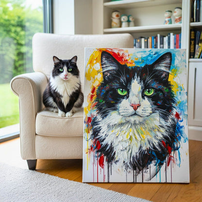 Custom Pet Portrait - Abstract Style - My Pet Canvas