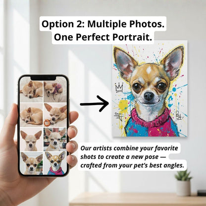 Custom Pet Portrait - Abstract Style - My Pet Canvas