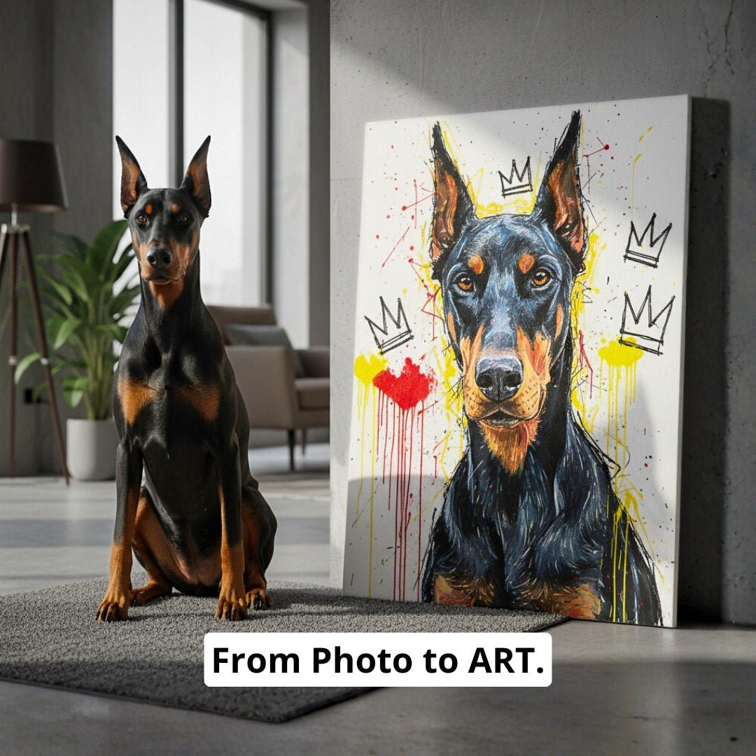 Custom Pet Portrait - Abstract Style - My Pet Canvas