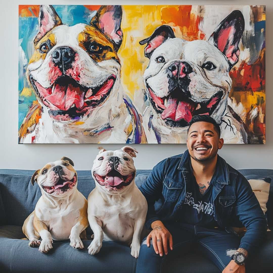 Custom Pet Portrait - Abstract Style - My Pet Canvas