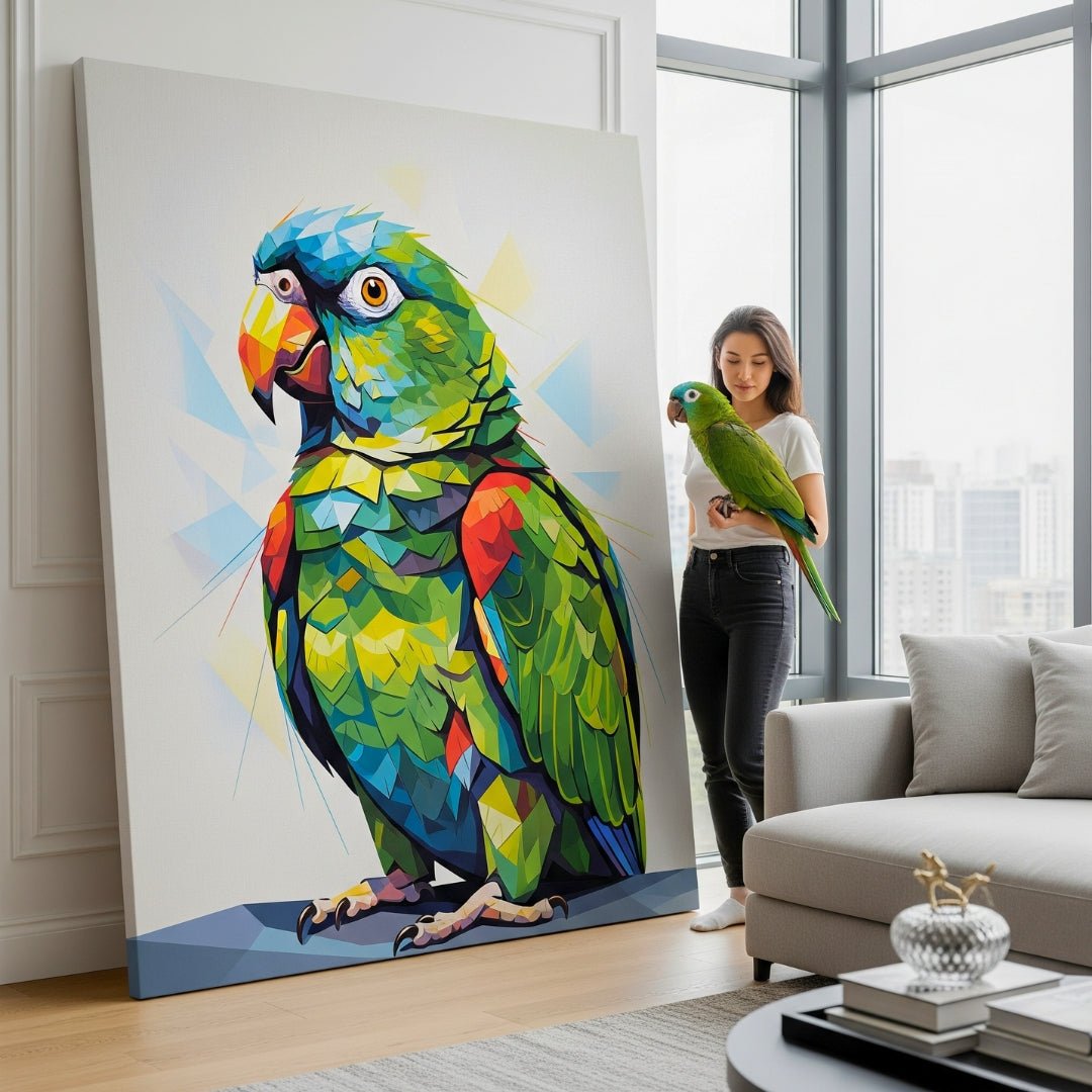 Custom Pet Portrait - Geometric Style - My Pet Canvas