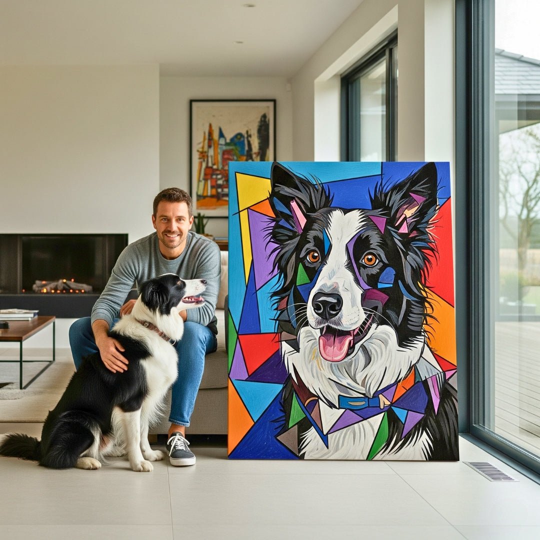 Custom Pet Portrait - Geometric Style - My Pet Canvas