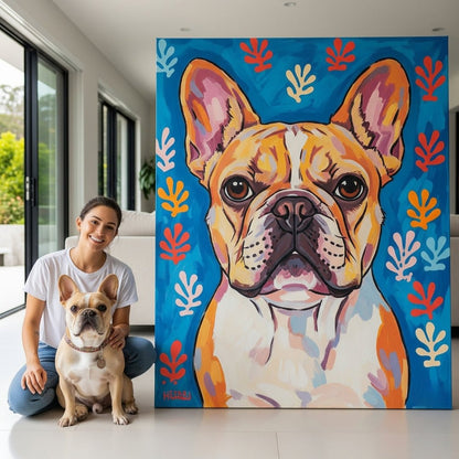 Custom Pet Portrait - Matisse Style - My Pet Canvas