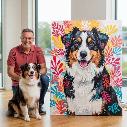 Custom Pet Portrait - Matisse Style - My Pet Canvas