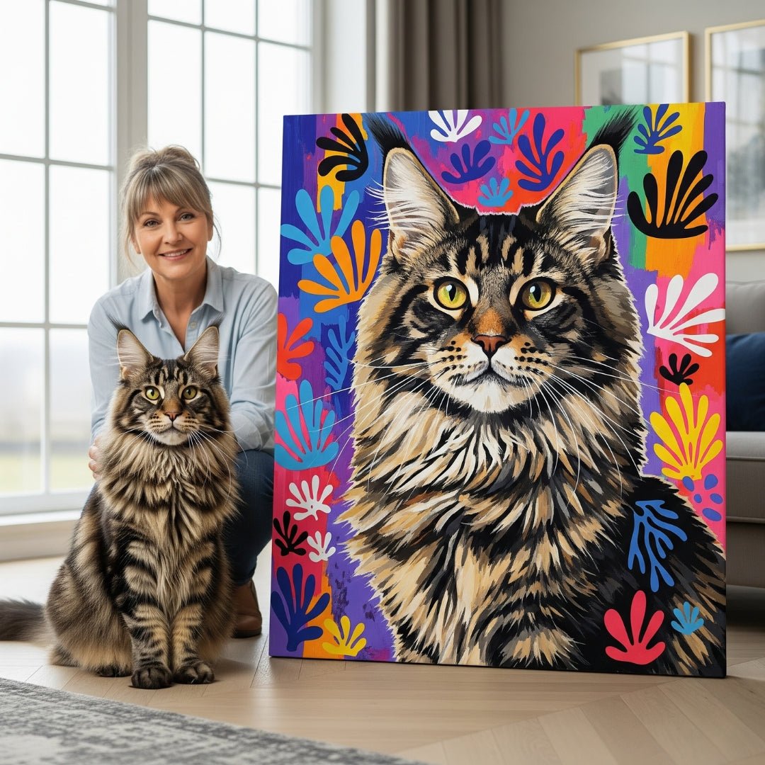 Custom Pet Portrait - Matisse Style - My Pet Canvas