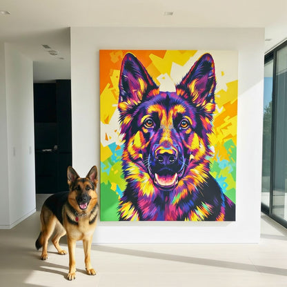 Custom Pet Portrait - Pop Art Style - My Pet Canvas