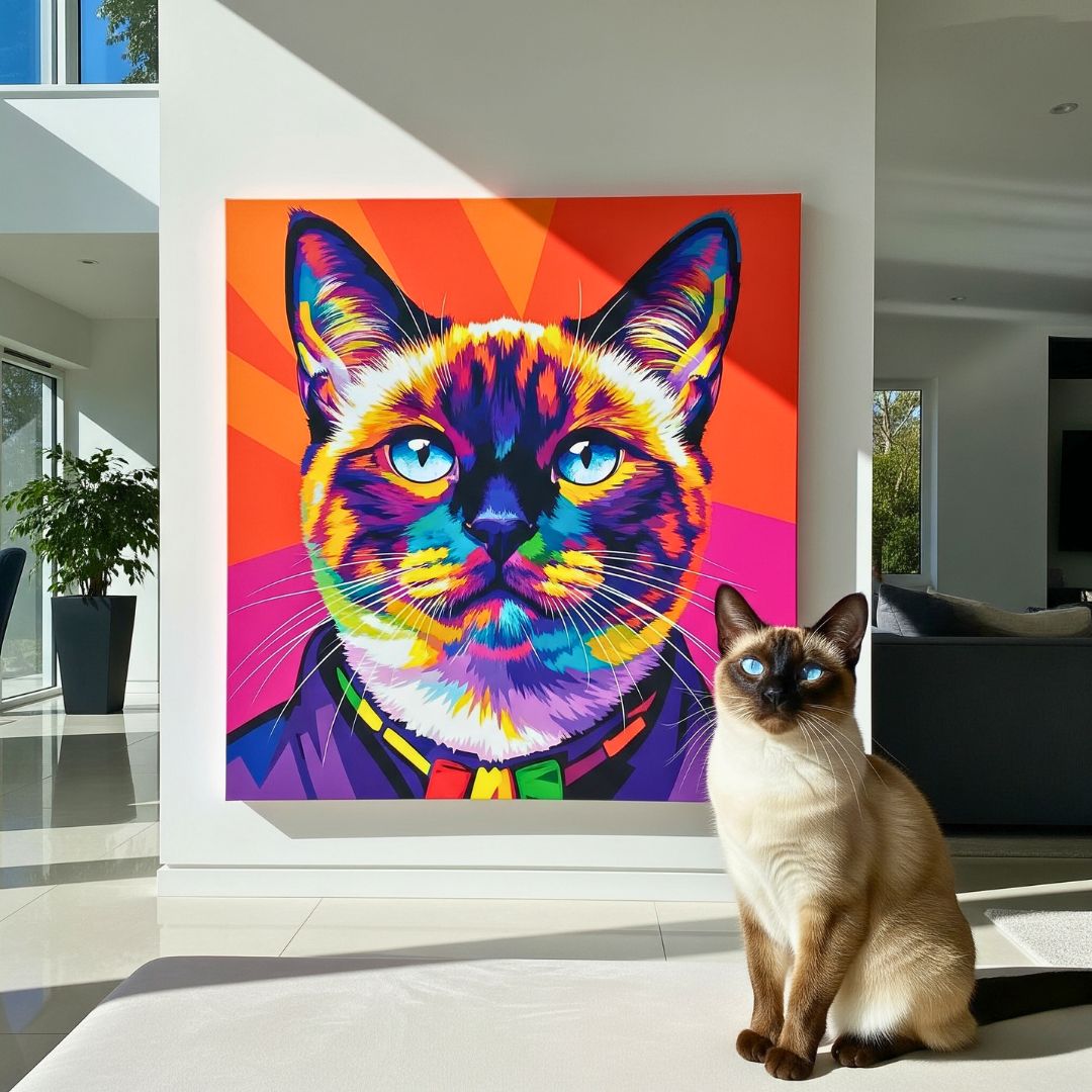 Custom Pet Portrait - Pop Art Style - My Pet Canvas