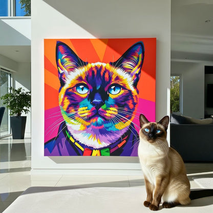 Custom Pet Portrait - Pop Art Style - My Pet Canvas