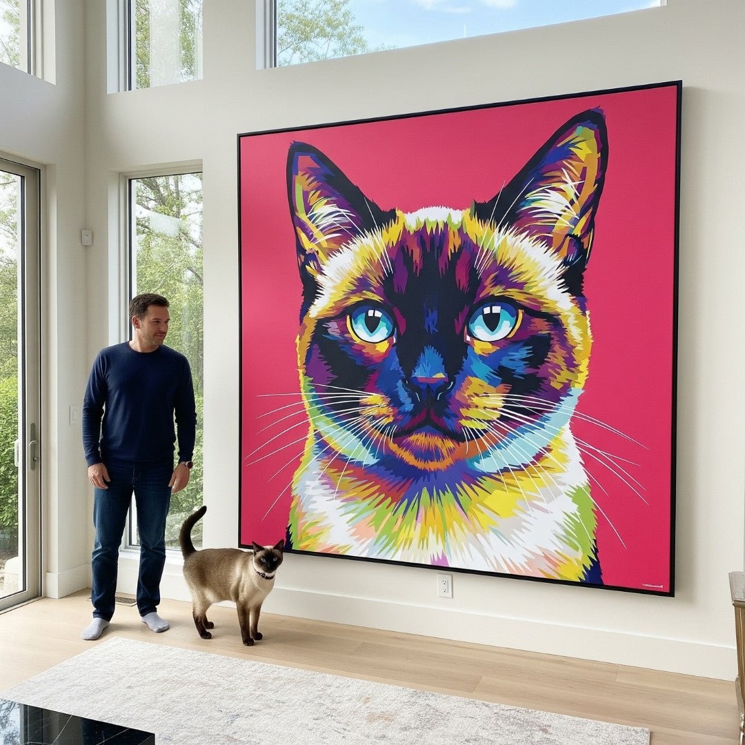 Custom Pet Portrait - Pop Art Style - My Pet Canvas