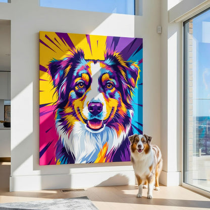 Custom Pet Portrait - Pop Art Style - My Pet Canvas