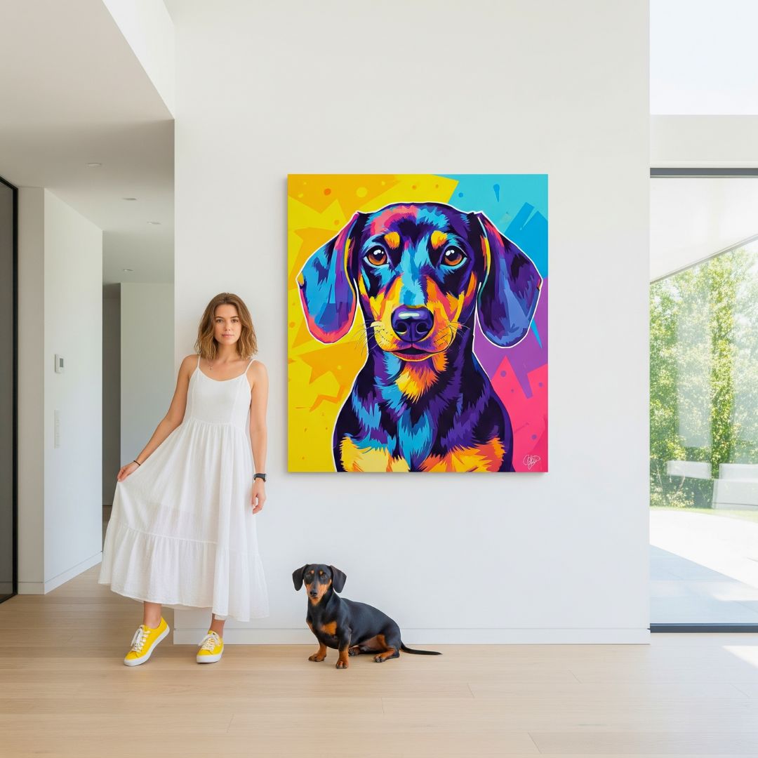 Custom Pet Portrait - Pop Art Style - My Pet Canvas