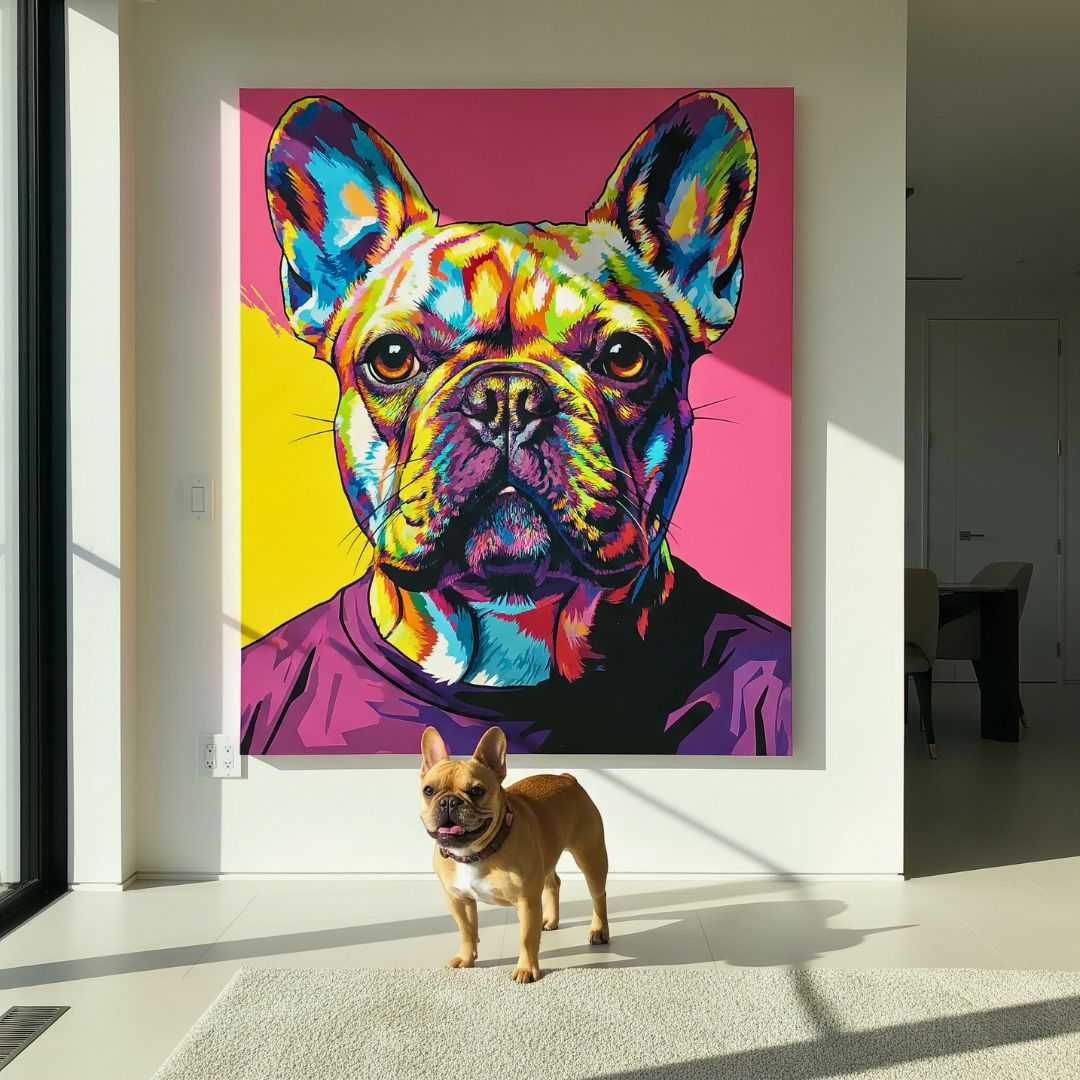 Custom Pet Portrait - Pop Art Style - My Pet Canvas