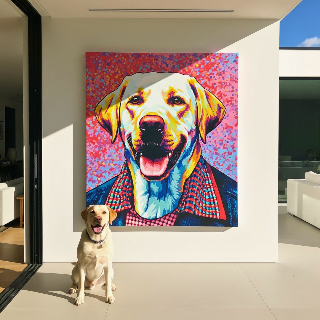 Custom Pet Portrait - Pop Art Style - My Pet Canvas