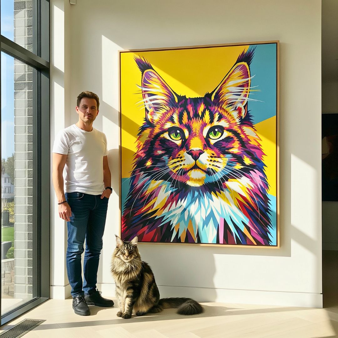 Custom Pet Portrait - Pop Art Style - My Pet Canvas