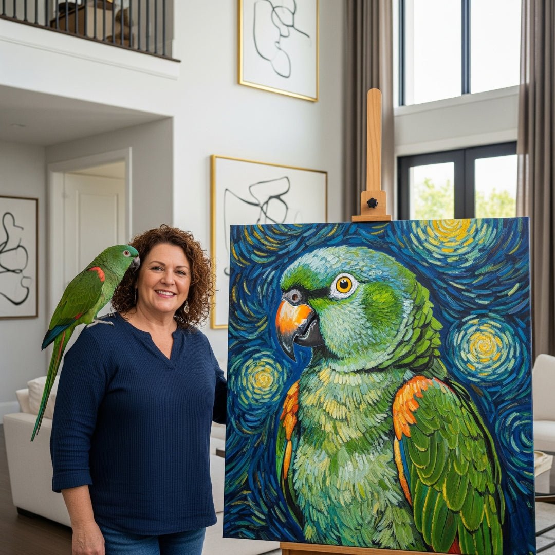 Custom Pet Portrait - Van Gogh Style - My Pet Canvas