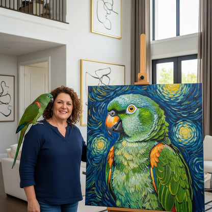 Custom Pet Portrait - Van Gogh Style - My Pet Canvas