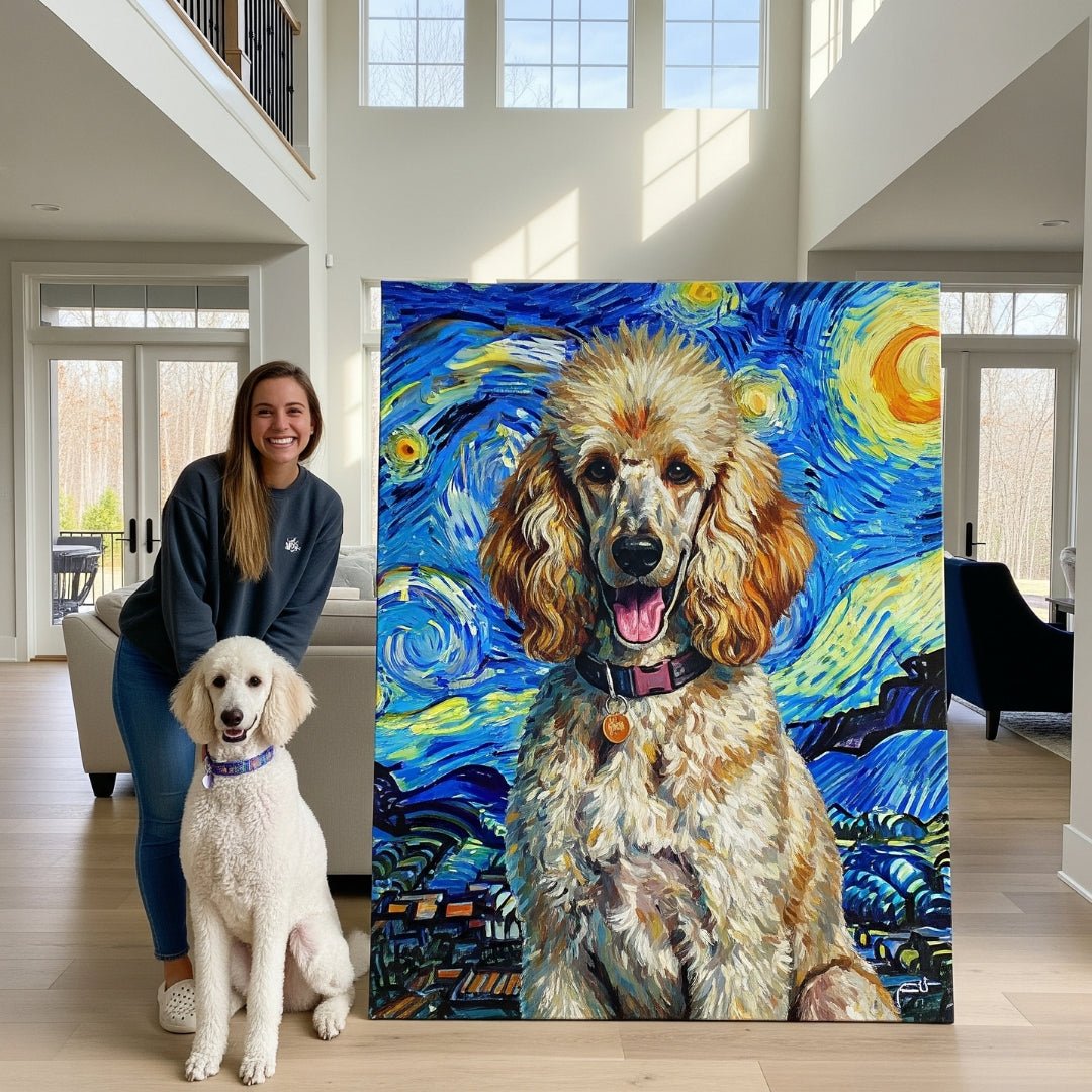Custom Pet Portrait - Van Gogh Style - My Pet Canvas