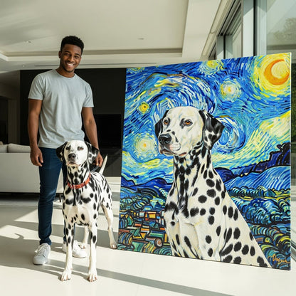 Custom Pet Portrait - Van Gogh Style - My Pet Canvas